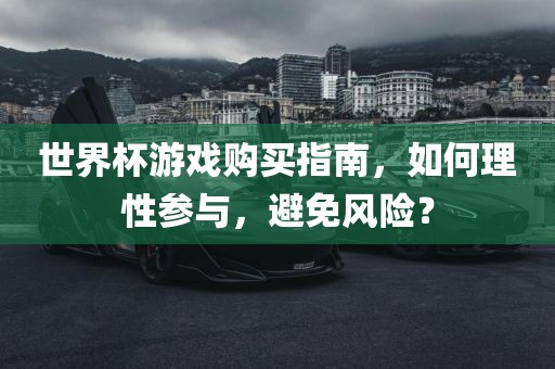 世界杯游戏购买指南，如何理性参与，避免风险？