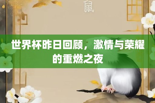 世界杯昨日回顾，激情与荣耀的重燃之夜