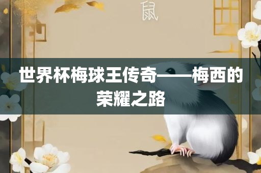 世界杯梅球王传奇眉山市正发家政服务有限公司——梅西的荣耀之路