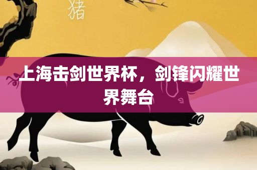 上海击剑世界杯，剑锋闪耀世界舞台