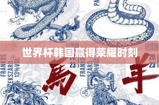 世界杯韩国赢眉山市正发家政服务有限公司得荣耀时刻