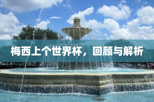 梅西上个世界杯，回顾与解析